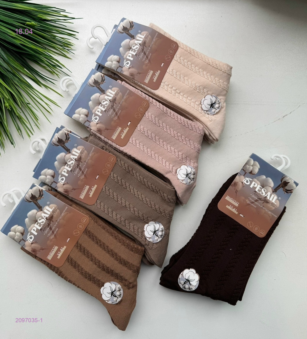 Носки женские 10 пар 2097035-1